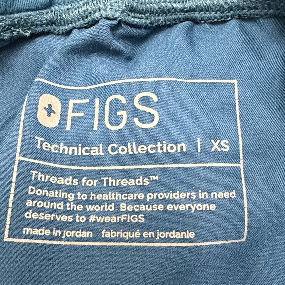 Figs High Waisted Zamora Jogger Limited Edition Alp Blue (Size XS) - Picture 9 of 9
